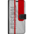 Miniatyrbilde 3 av 3: Kompatibelt Lommeboketui til Samsung Galaxy A52s 5G Arsenal FC-emblem fotballklubb-plakat Gunners Premier League-logo rød hvit bakgrunn retrodesignku