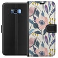 Miniatyrbilde 1 av 3: Kompatibelt Lommeboketui til Samsung Galaxy S8 Blomsterlykke