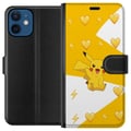 Miniatyrbilde 1 av 3: Kompatibelt Lommeboketui til Apple iPhone 12 Pikachu Pokémon Gaming Figur Spelmotiv Populär Ikon