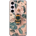 Pikkukuva 1 / 3: Yhteensopiva Puhelinkuori Samsung Galaxy S23 Kimalainen kukalla pastellisävyissä, kaunis luonnon inspiroima design, joka välittää rauhallista energia