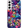 Miniatyrbild 1 av 3: Kompatibelt Mobilskal till Samsung Galaxy S22 5G Färgstark Roblox-gaminggrupp med hörlurar och neonfärger för barn och spelintresserade