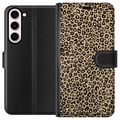 Pikkukuva 1 / 3: Yhteensopiva Lompakkokotelo Samsung Galaxy S23+ Taite Leopardeista
