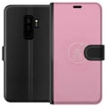 Miniatyrbillede 1 af 3: Kompatibel Tegnebogsetui til Samsung Galaxy S9+ Selvsikker enhjørningsikon på blødt lyserødt underlag