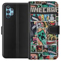 Miniatyrbillede 1 af 3: Kompatibel Tegnebogsetui til Samsung Galaxy A32 5G Minecraft Kunst