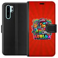 Miniatyrbillede 1 af 3: Kompatibel Tegnebogsetui til Huawei P30 Pro Roblox-figur med spilcontroller og regnbuefarver, livligt gamingdesign til spilentusiaster