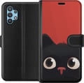 Pikkukuva 1 / 3: Yhteensopiva Lompakkokotelo Samsung Galaxy A32 5G Leikkisä Kissa