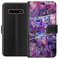 Miniatyrbillede 1 af 3: Kompatibel Tegnebogsetui til Samsung Galaxy S10+ Valorant piger plakat Mira Rumi Zoey Riot Games anime gaming agenter neonstil karakter fanart kunst