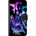 Miniatyrbilde 3 av 3: Kompatibelt Lommeboketui til Samsung Galaxy A53 5G Futuristisk girl group-illustrasjon med neonlys og sterke farger i sci-fi-estetikk