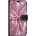 Miniatyrbild 3 av 3: Kompatibelt Plånboksfodral till Samsung Galaxy A52s 5G Rosa rosett design – Elegant sidenband illustration med glittrig effekt