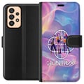 Pikkukuva 1 / 3: Yhteensopiva Lompakkokotelo Samsung Galaxy A33 5G KPop Demon Hunters 2 HuntrX pastelliaihe pehmeillä väreillä ja futuristisella tyylillä