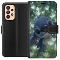 Miniatyrbillede 1 af 3: Kompatibel Tegnebogsetui til Samsung Galaxy A53 5G Disney Stitch kawaii-figur med blomst