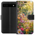 Miniatyrbillede 1 af 3: Kompatibel Tegnebogsetui til Google Pixel 6a Blomstrende have