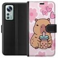 Pikkukuva 1 / 3: Yhteensopiva Lompakkokotelo Xiaomi 12 Kawaii Capybara Sydän Anime-tyyli Söpö Suunnittelu Eläinaihe TikTok Suosittu Lahja Tyttö