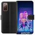 Pikkukuva 1 / 3: Yhteensopiva Lompakkokotelo Samsung Galaxy S20 FE KPop Demon Hunters 2 HuntrX futuristinen KPop-aihe näyttämöllä ja vahvalla energialla