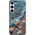 Pikkukuva 1 / 3: Yhteensopiva Puhelinkuori Samsung Galaxy S23 Tähtikala ja simpukat rantadesign rauhallisine aaltoineen meren ja hiekan kera inspiroituna lomatunnelma