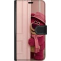 Pikkukuva 2 / 2: Yhteensopiva Lompakkokotelo Samsung Galaxy A20e Vaaleanpunainen nalle hattuineen ja huiveineen, suloinen pastellisävyinen design täynnä rakkautta, hu