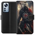 Miniatyrbild 1 av 3: Kompatibelt Plånboksfodral till Xiaomi 12 Pro Templar knight korsriddare crusader warrior medieval armor cross svärd fantasy fighter poster design