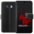 Miniatyrbilde 1 av 3: Kompatibelt Lommeboketui til Samsung Galaxy S8 Dinosaur