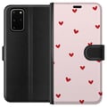 Miniatyrbilde 1 av 3: Kompatibelt Lommeboketui til Samsung Galaxy S20+ Hjerter