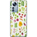 Miniatyrbillede 1 af 3: Kompatibel Mobilcover til Xiaomi 12 Pro grøntsager mønster grøntsager avocado tomat agurk broccoli sund mad plakat køkken design retro