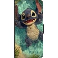 Miniatyrbillede 3 af 3: Kompatibel Tegnebogsetui til Motorola Moto G9 Play Glad blåt fantasivæsen, der leger i krystalklart vand, tropisk stemning