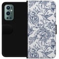 Miniatyrbillede 1 af 3: Kompatibel Tegnebogsetui til OnePlus 9 Pro Blomster & Fugle - Romantisk Vintage-stil Mønster