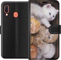 Miniatyrbillede 1 af 2: Kompatibel Tegnebogsetui til Samsung Galaxy A20e Katte