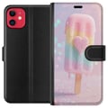 Miniatyrbilde 1 av 3: Kompatibelt Lommeboketui til Apple iPhone 11 Pastellis med hjerte, søt design med smeltende farger og glitter for sommer og godteristil