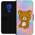 Miniatyrbilde 1 av 3: Kompatibelt Lommeboketui til Motorola Moto G9 Play Kawaii Sanrio Rilakkuma