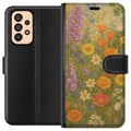 Miniatyrbilde 1 av 3: Kompatibelt Lommeboketui til Samsung Galaxy A53 5G Eng i full blomst med ville farger og nostalgisk følelse