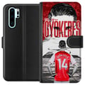 Miniatyrbilde 1 av 3: Kompatibelt Lommeboketui til Huawei P30 Pro Viktor Gyökeres Arsenal-illustrasjon – Fotballkunst med draktnummer 14