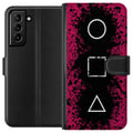Miniatyrbillede 1 af 3: Kompatibel Tegnebogsetui til Samsung Galaxy S21+ 5G Squid Game 2 - Vem är du?