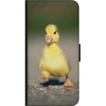 Miniatyrbilde 3 av 3: Kompatibelt Lommeboketui til OnePlus 9 Pro Gul andunge som spaserer på vei, myk naturlig tone, søtt uttrykk og sjarmerende vårinspirert motiv