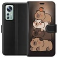 Pikkukuva 1 / 3: Yhteensopiva Lompakkokotelo Xiaomi 12 Kapybara Kawaii söpö eläinhahmo