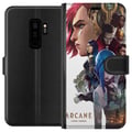 Miniatyrbillede 1 af 3: Kompatibel Tegnebogsetui til Samsung Galaxy S9+ Arcane LoL-plakat League of Legends Netflix-anime Jinx Vi spilkarakterer fanart fantasykunst