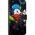 Pikkukuva 3 / 3: Yhteensopiva Lompakkokotelo Samsung Galaxy S23 Kalle Anka Graffiti Disney Design Roligt Barn Motiv