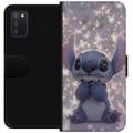 Miniatyrbilde 1 av 2: Kompatibelt Lommeboketui til Samsung Galaxy A03s Stitch med sommerfugler søt Disney kawaii blå romvesen sommerfugler magisk pastell drømmende motiv p