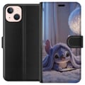 Miniatyrbild 1 av 3: Kompatibelt Plånboksfodral till Apple iPhone 13 Stitch under filt med telefon kvällsmys i blå toner charmig drömlik design för alla som älskar söt st