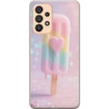 Pikkukuva 1 / 3: Yhteensopiva Puhelinkuori Samsung Galaxy A33 5G Sydämellä koristeltu pastellijäätelö, sulavien värien ja glitterin söpö design kesään ja karkkityylii
