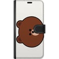 Miniatyrbillede 3 af 3: Kompatibel Tegnebogsetui til Apple iPhone 12 line friends brown