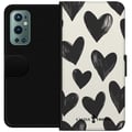 Miniatyrbilde 1 av 3: Kompatibelt Lommeboketui til OnePlus 9 Pro Cactus and Friends - Dristig svart kjærlighetsmønster