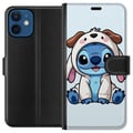 Miniatyrbilde 1 av 3: Kompatibelt Lommeboketui til Apple iPhone 12 Stitch Hundkostym Lilo & Stitch Disney Roligt Motiv Blå