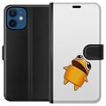 Miniatyrbild 1 av 3: Kompatibelt Plånboksfodral till Apple iPhone 12 mini Orange tecknad figur med stora ögon och dynamisk pose i energifylld lekfull stil