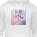 Miniatyrbilde 2 av 9: Barnehettegenser K-Pop Demon Hunters silver idol trio - futuristisk K-pop-inspirert gruppedesign med glitrende sceneklær Hvit 5-6 År