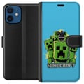 Pikkukuva 1 / 3: Yhteensopiva Lompakkokotelo Apple iPhone 12 mini Minecraft Creeper -armeija piirretyssä tyylissä – vihreä Creeper-kuvitus klassisella Minecraft-teema
