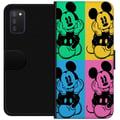 Miniatyrbilde 1 av 2: Kompatibelt Lommeboketui til Samsung Galaxy A03s Disney Mikke Mus plakat popkunst fargerik tegnefilm retroserie Andy Warhol-stil klassisk figurkunst