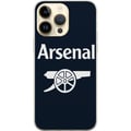 Miniatyrbilde 1 av 3: Kompatibelt Mobildeksel til Apple iPhone 14 Pro Max Arsenal-logo i mørkeblått og hvitt, klassisk fotballmotiv for Premier League-fans