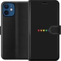 Miniatyrbillede 1 af 3: Kompatibel Tegnebogsetui til Apple iPhone 12 mini Stolt Hjerter