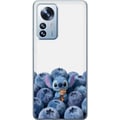 Miniatyrbillede 1 af 3: Kompatibel Mobilcover til Xiaomi 12 Pro Sød blå figur blandt blåbær med en bamse i en blød og legesyg illustration til børneværelset