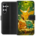 Pikkukuva 1 / 3: Yhteensopiva Lompakkokotelo Samsung Galaxy S25 Pixelmonster pelityyli - värikäs muotoilu retroa rakastaville pelaajille